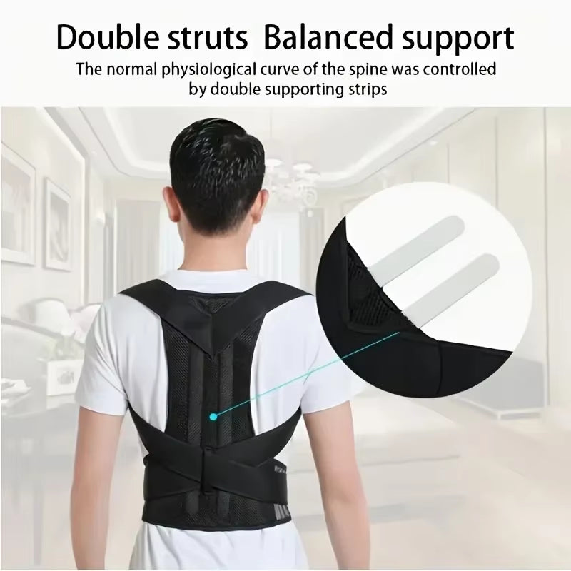 Humpback Corrector for Adult Men, Invisible Straight Back Posture Belt, Corrects Spine, Improves round Shoulder and Back